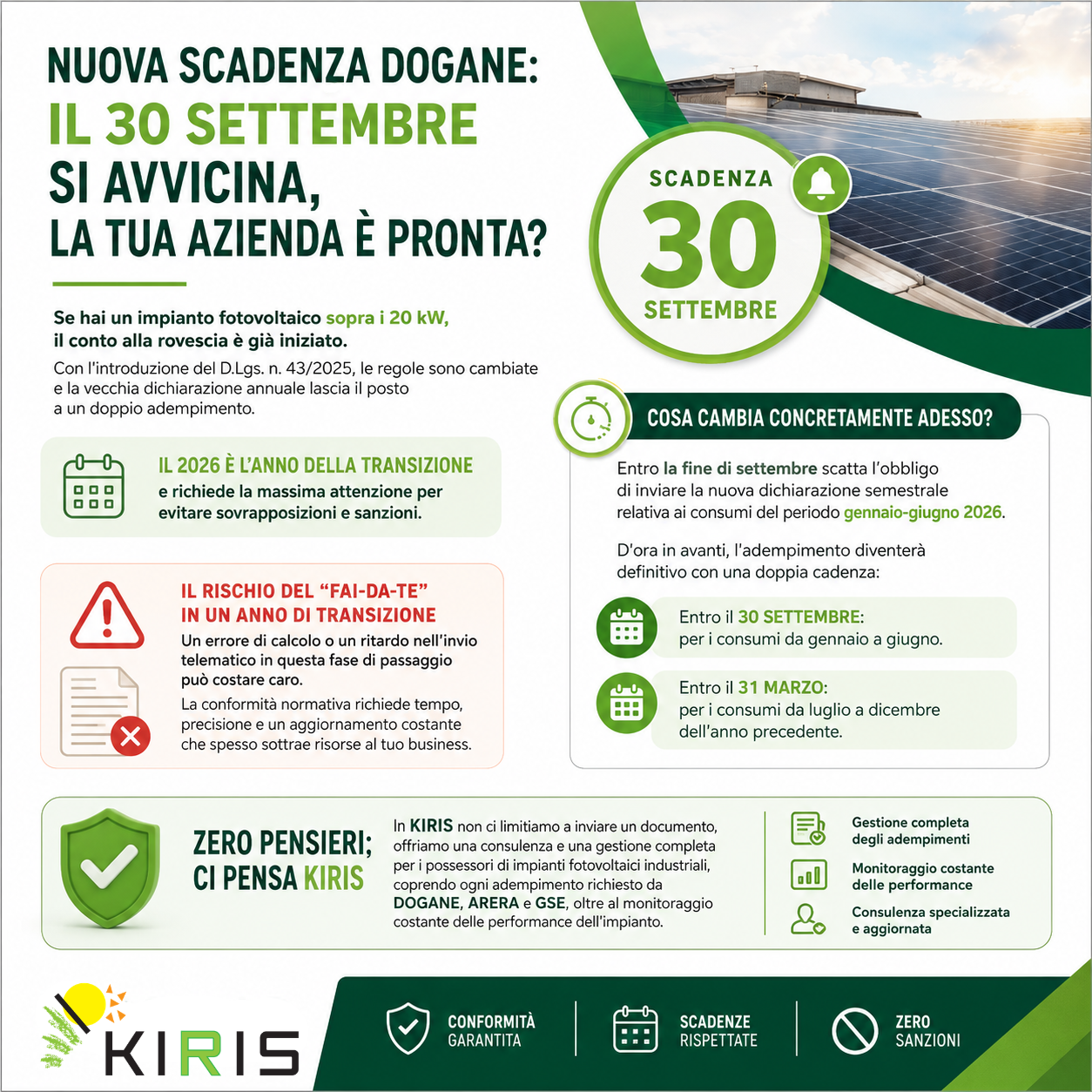 Nuova scadenza Dogane: il 30 settembre si avvicina, la tua azienda è pronta?
